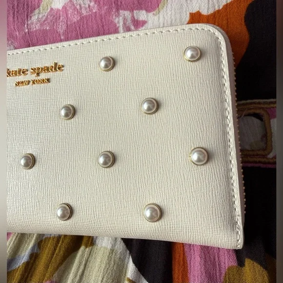 Kate Spade Purl Embellished Zip-Around Continental Wallet - Picture 3 of 15